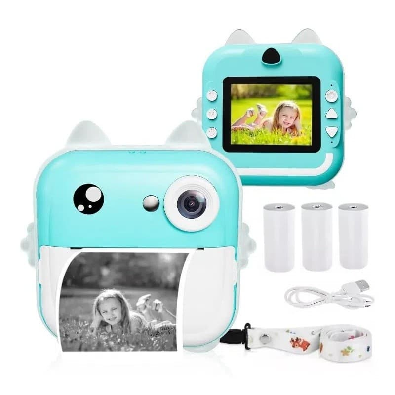 Câmera Infantil com Impressão de Fotos,Mini Camera Digital Instantânea ABBOT STORE