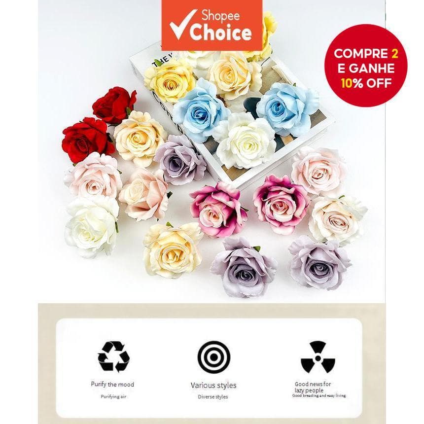 Cabeças De Flores Artificiais Estéticas De Primavera (18-20 Unidades)-Bola Azul Crisântemo E Peônia Para Decoração De Ca