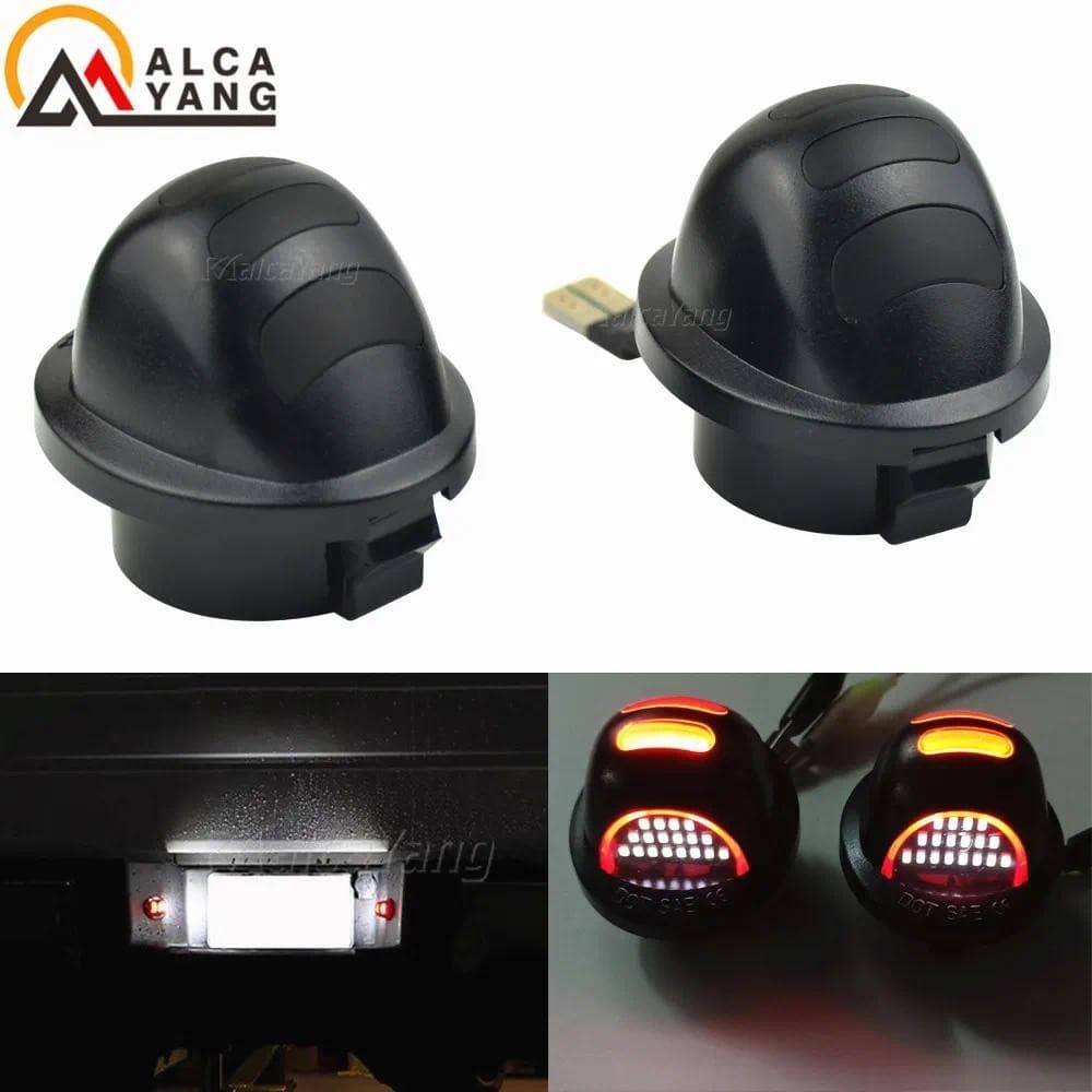 LED Etiqueta Da Placa De Licença Luz Tubo Néon Vermelho Para Ford Captador F150 F250 F350 Carro Acessórios Automóveis