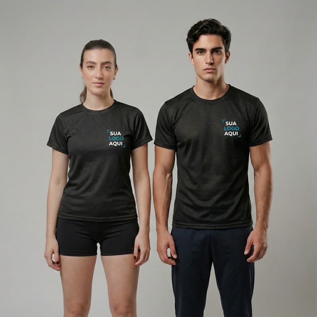 Camiseta Dry Fit Estampa Personallzada Respirável Térmica UV