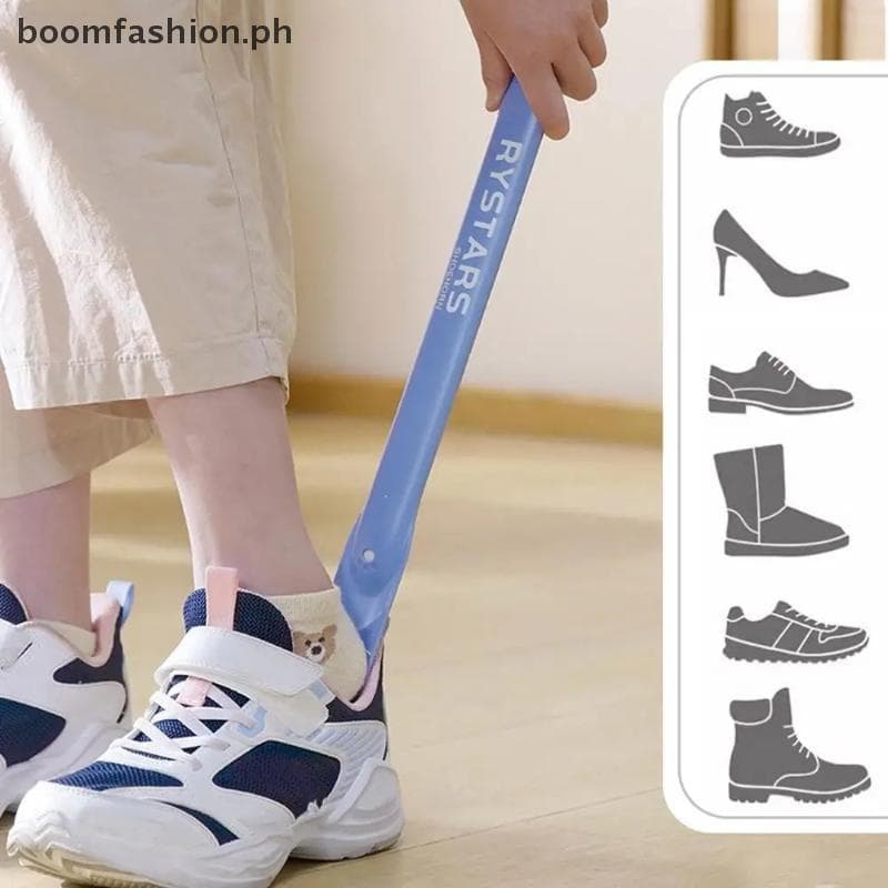 [Boomfashion] Calçadeiras Para Homens , Bastão Retrátil Com Colher Medidora De Pés , Calçadeira Portátil De Viagem Idoso