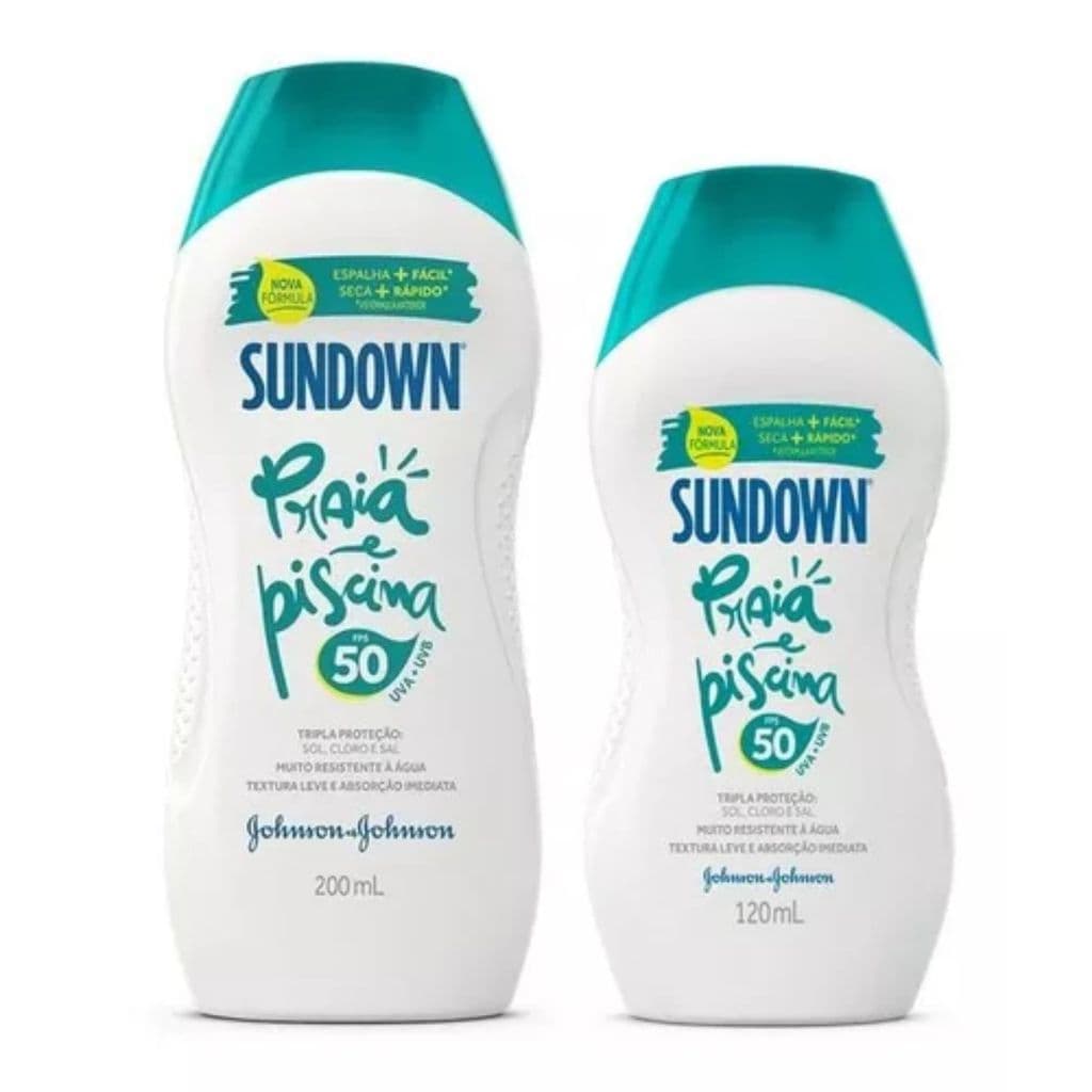 Kit Protetor Solar Corporal 50 FPS 200 ml + 120 ml - Praia e Piscina - Sundown