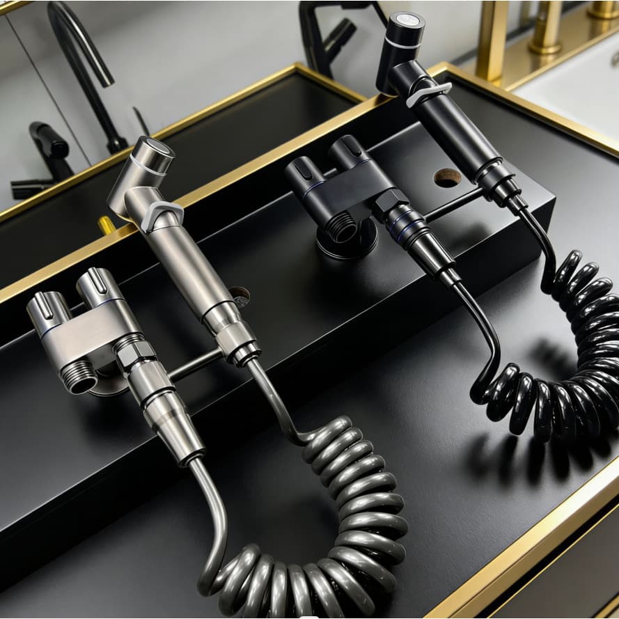 KIT Banheiro Ducha Higiênica - Duas Saídas 1/2 mm | Registro Integrado | Pulverizador