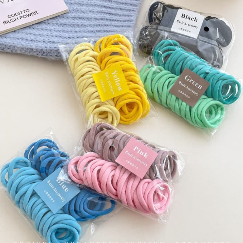 Kit 300 Xuxinhas de Cabelo Sem Costura – Elásticos Antimarcas Alta Elasticidade Para Crianças e Adultos/ Cores Sortidas