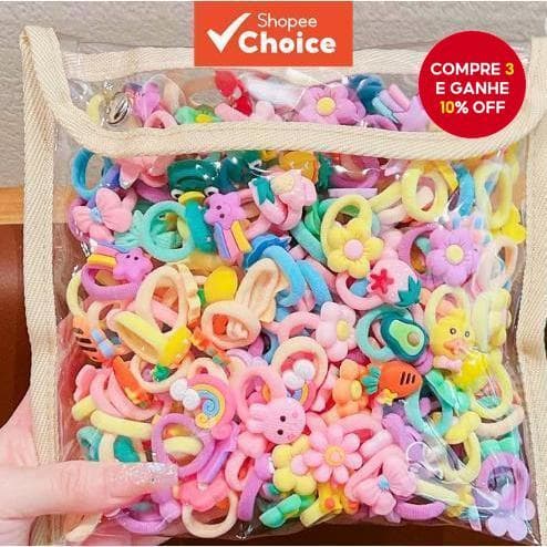 Laços De Cabelo Elásticos Estilo Coreano Para Crianças , Faixas Não Danificadas Meninas , Acessórios