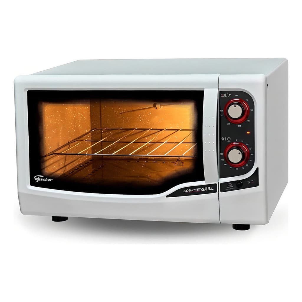 Forno Elétrico Fischer Gourmet Grill 44L Branco de Bancada 220V