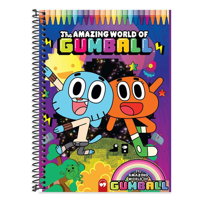 Caderno    Gumball 10 Matérias Capa Dura