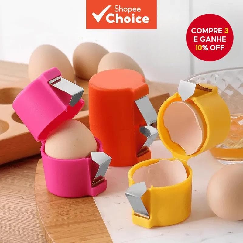 Abridor De Casca De Ovo: Ferramenta Nova Para Quebrar Ovos Crus, Descascar Ovos Cozidos E Separar claras