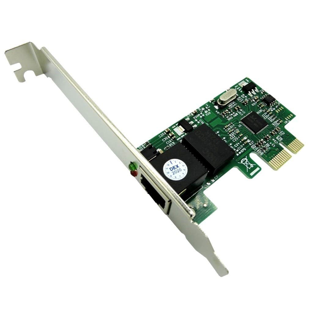 Placa de Rede PCI-E Gigabit 10/100/1000Mbps RJ45 Para PC – Adaptador Ethernet Alta Velocidade