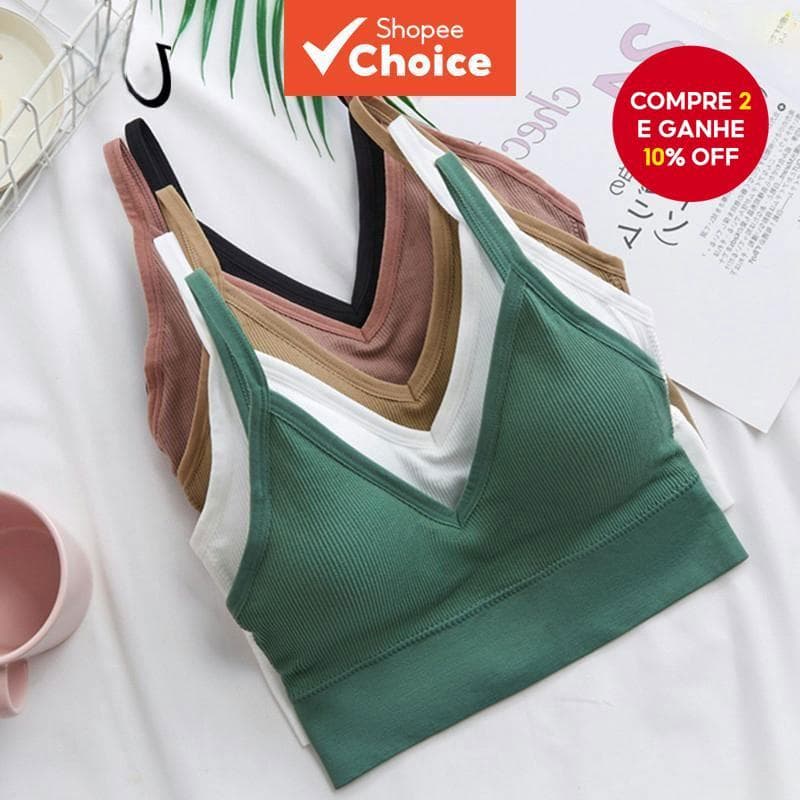 Sutiã De Ioga Sexy Com Decote Em V Para Mulheres , Esportes Sem Costura Costas Bonitas E Almofadas Removíveis