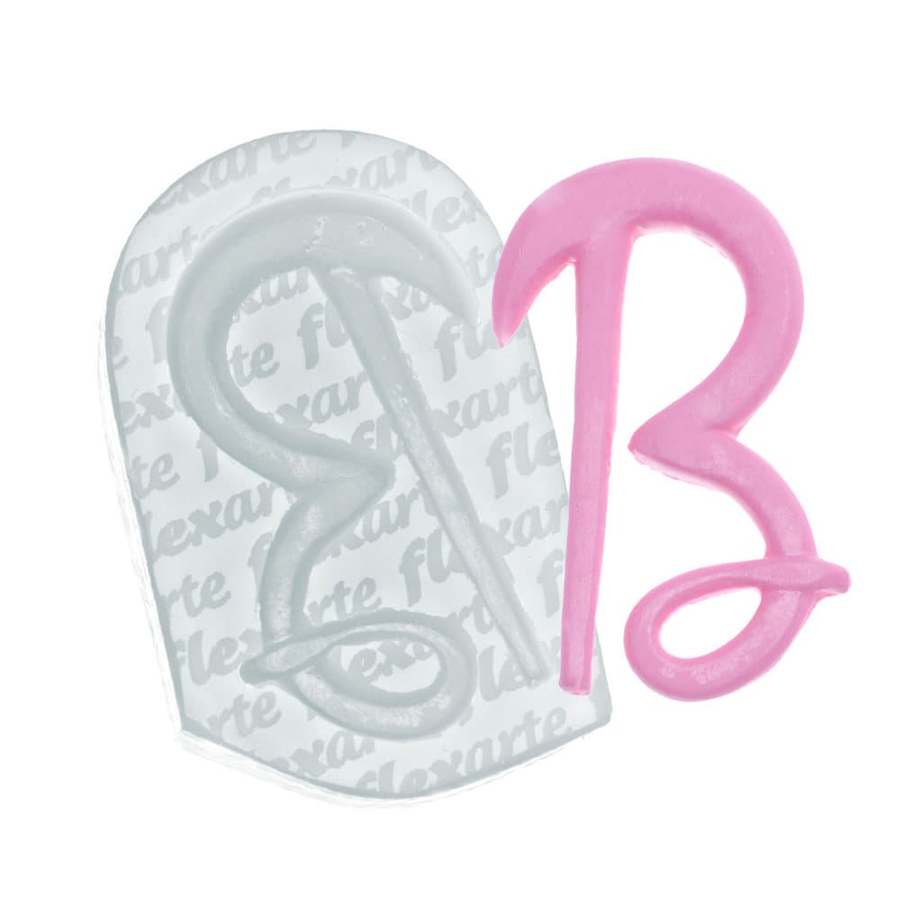 Molde de  Silicone 895 - B de Boneca Rosa 4,5cm