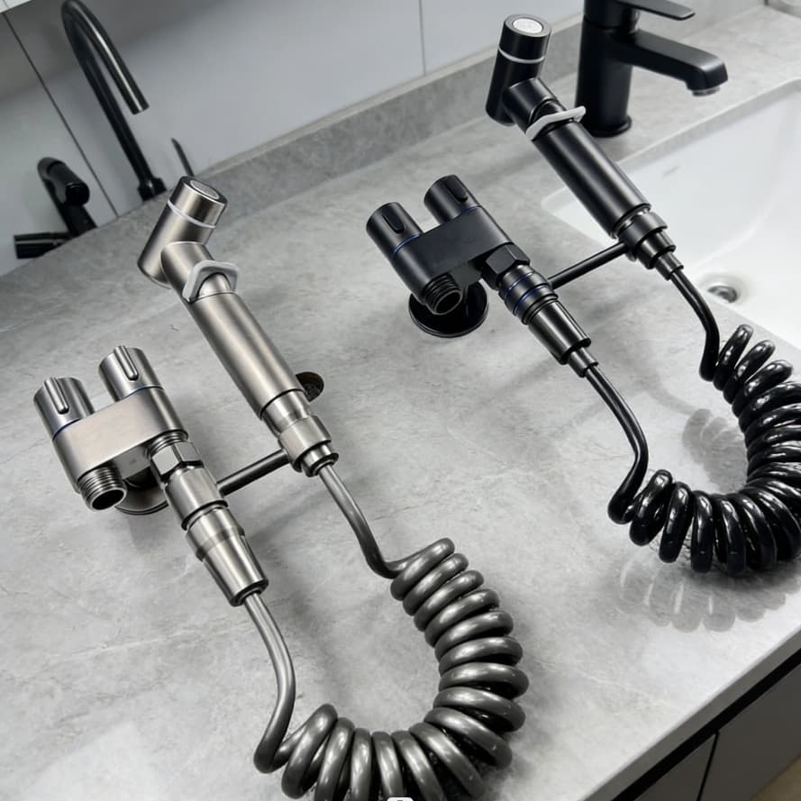 KIT Banheiro Ducha Higiênica Duas Saídas 1/2 mm | Com Registro & Pulverizador | YOURLIFEEE