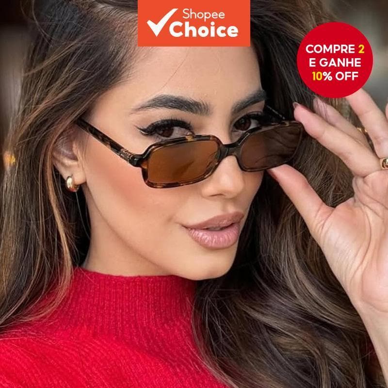 Óculos De Sol Coreanos Com Armação Quadrada-Tons Unissex Da Moda UV400 Para Estilo De Rua