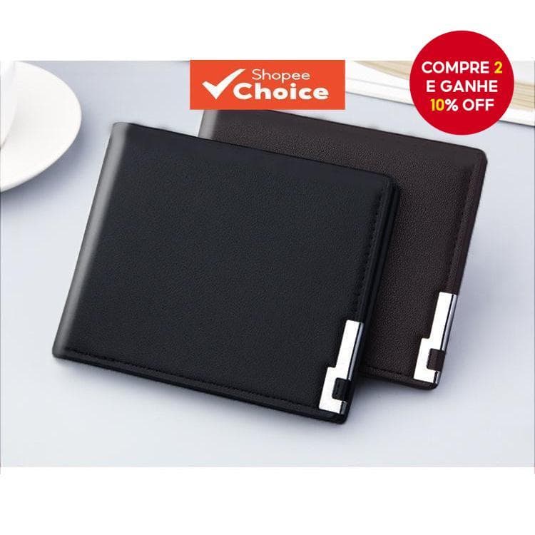 Nova Carteira Masculina Curta Fina Na Moda Juventude Saco De Cartão Edição Coreana Clipe