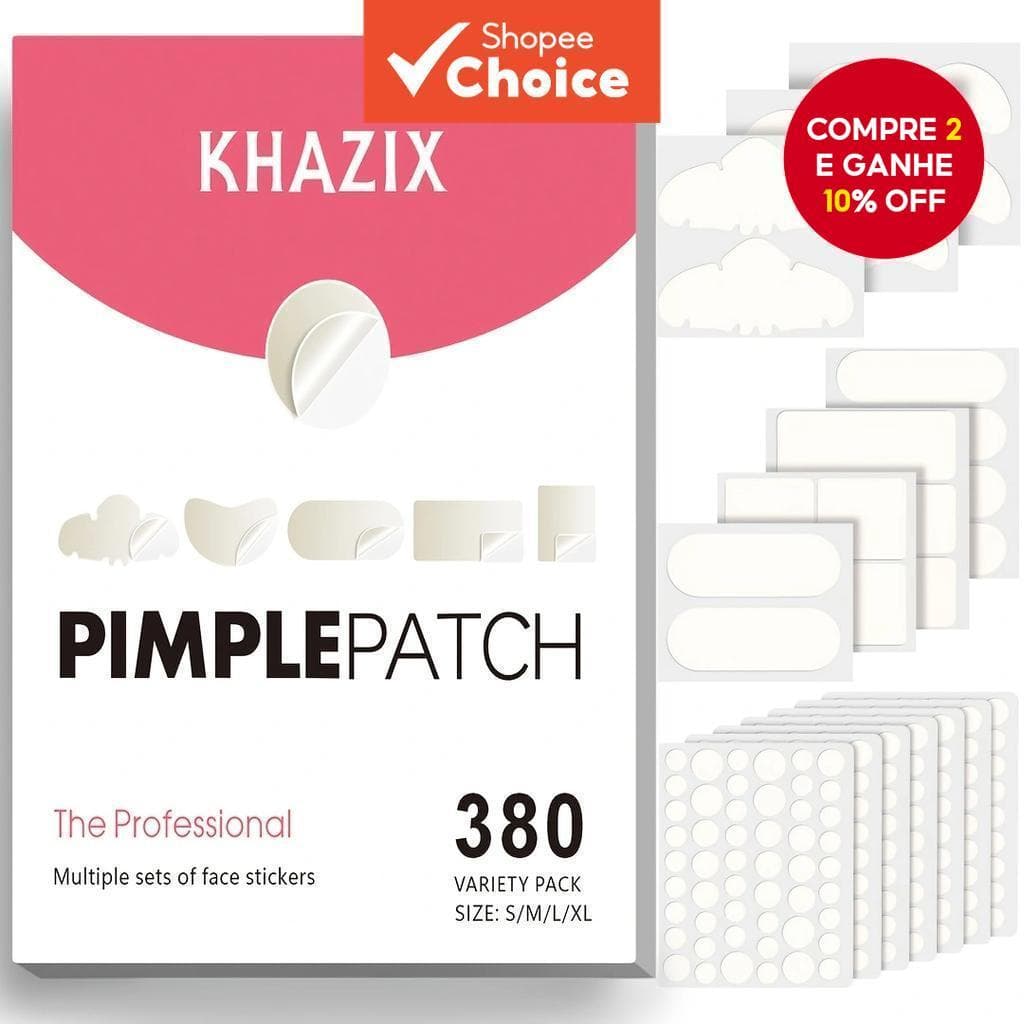 380 Unidades De Adesivo Facial Para Acne , Remove Corretivo , Contém Ácido Salicílico , Óleo De Árvore De Chá