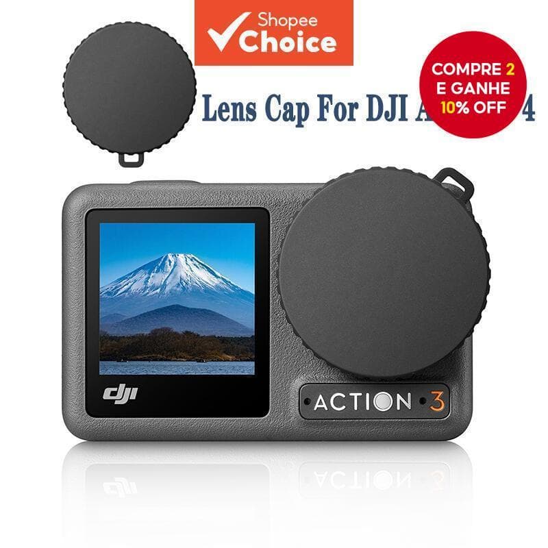 Capa De Lente Para DJI Osmo Action 5/4/3 , Protetora De Câmera Esportiva , Resistente A Poeira E Quedas , Acessórios 4