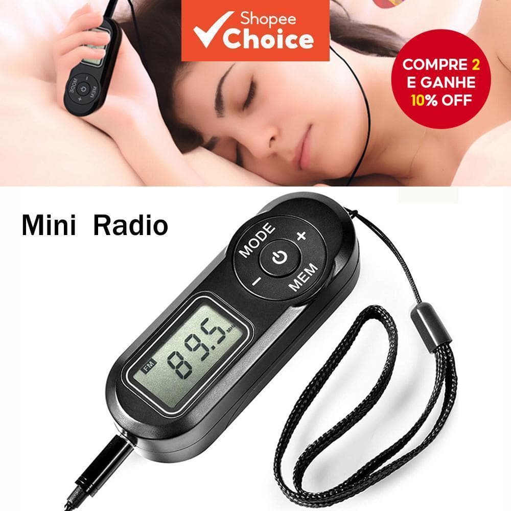 Rádio FM Portátil Mini De Bolso Pequeno Transistor De Com Potência De Primeira Taxa