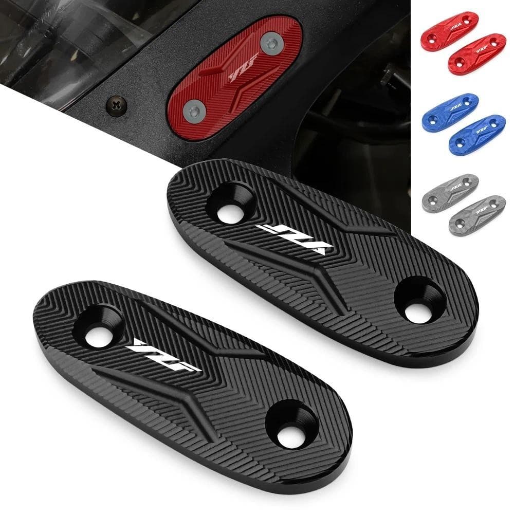 Para YAMAHA YZF R3 R25 2013 2019-2023 R15 V3 Acessórios Da Motocicleta De Alumínio Espelho Retrovisor Buraco Tampa Capa 