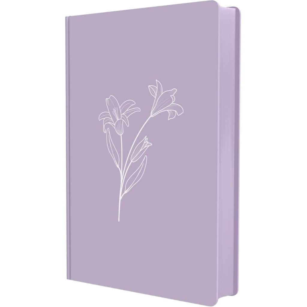 Bíblia Feminina | Letra Maior | Harpa & Corinhos | Capa Dura | RC | Lírios Lilás