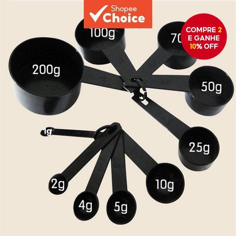 10 Pçs/Multi-Função Ferramentas De Medição De Cozinha Colher De Chá Café Açúcar Bolo Cozimento Farinha Copo Cozinhar