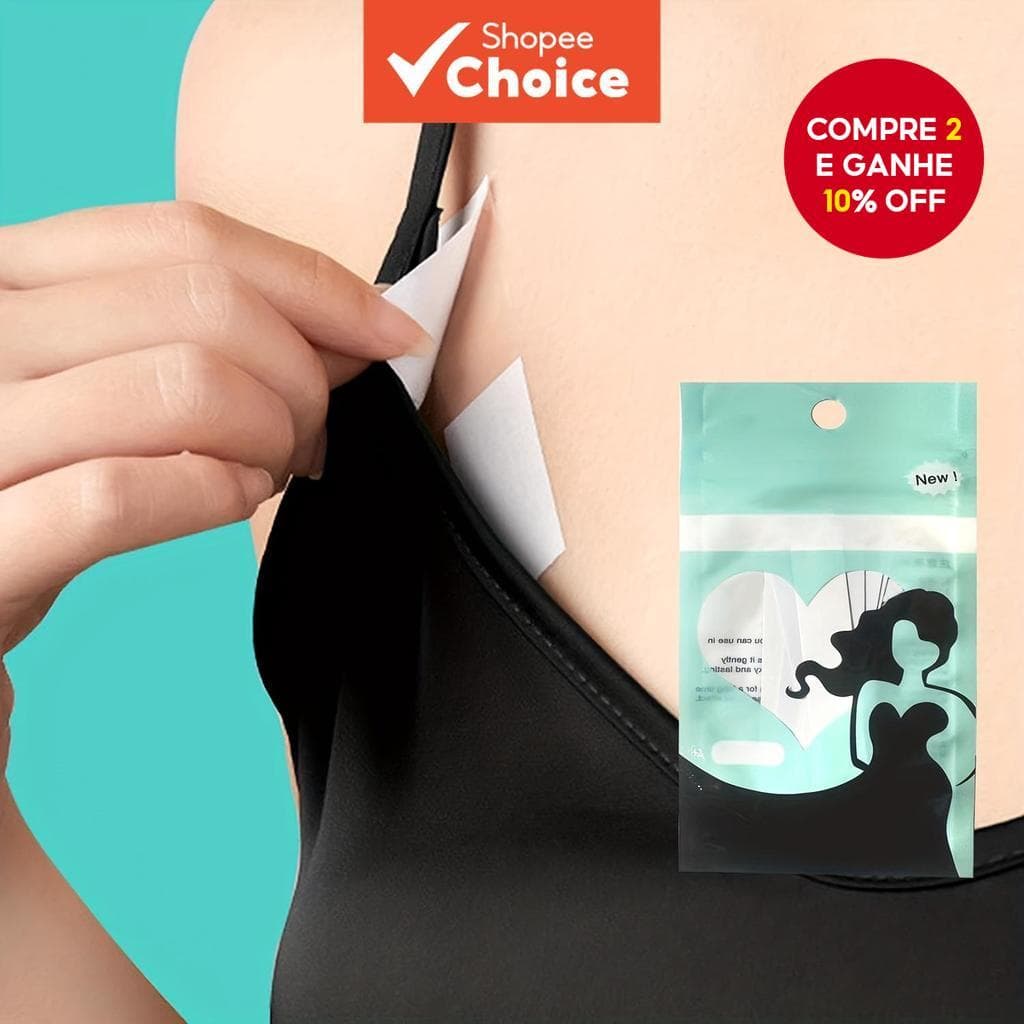 Tiras De Fita Dupla Face Da Moda-Adesivo Forte O Dia Todo , Transparente Invisível Para Roupas/Corpo , Hipoalergênico Pe