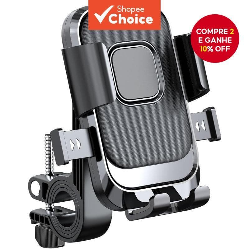 Suporte Para Telefone Motocicleta 360 ° Ajustável Montagem De Navegação Giratória