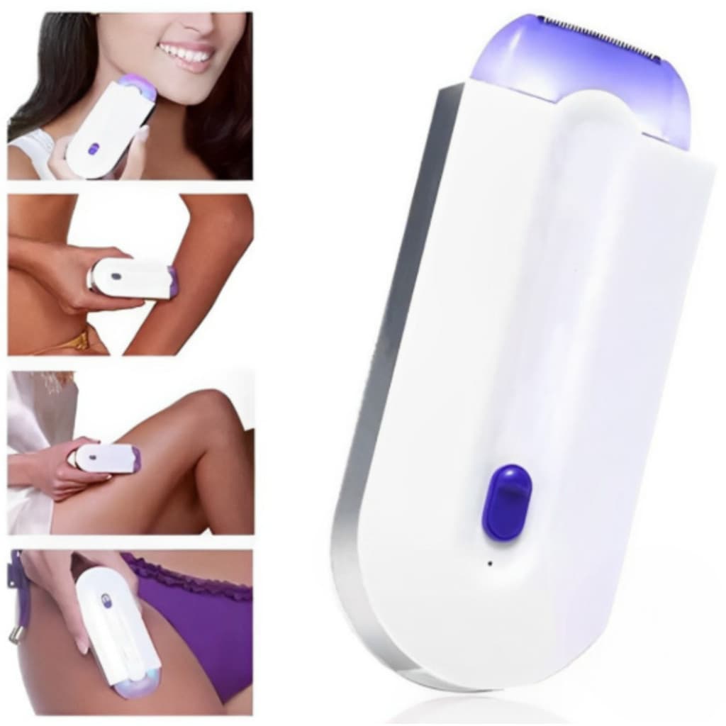 Depilador Elétrico Recarregável Facial e Corporal Unissex Portátil Sem Fio Indolor