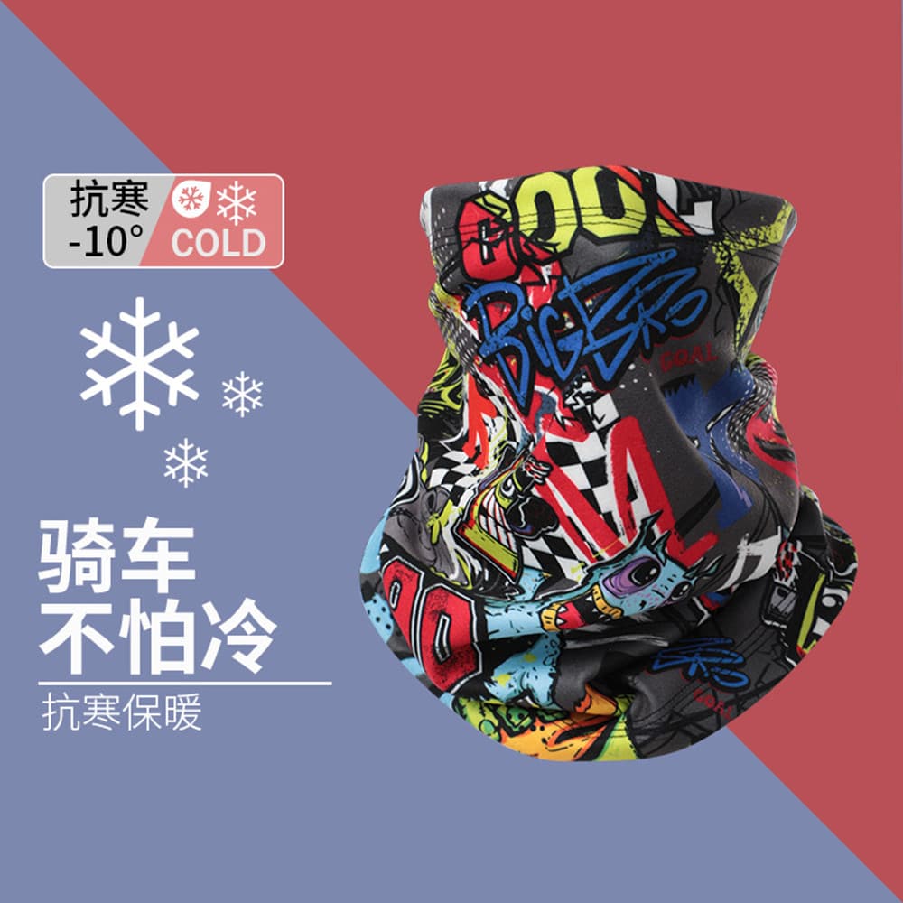 Inverno ciclismo máscara babador masculino engrossado quente pulôver gola capa ciclismo ao ar livre à prova de lã à prov