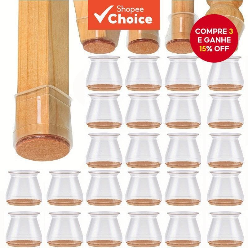 Protetores De Perna De Cadeira De Silicone , Almofadas De Feltro Redutoras De Ruído Para Móveis , Conjunto De Proteção D