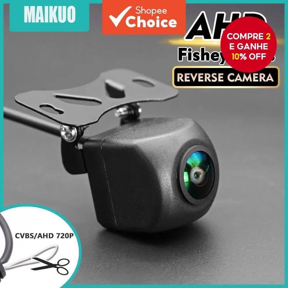 CVBS AHD Câmera De Visão Traseira Do Carro HD Monitor De Vídeo Para Estacionamento Reverso Lente Noturna De Backup À Pro