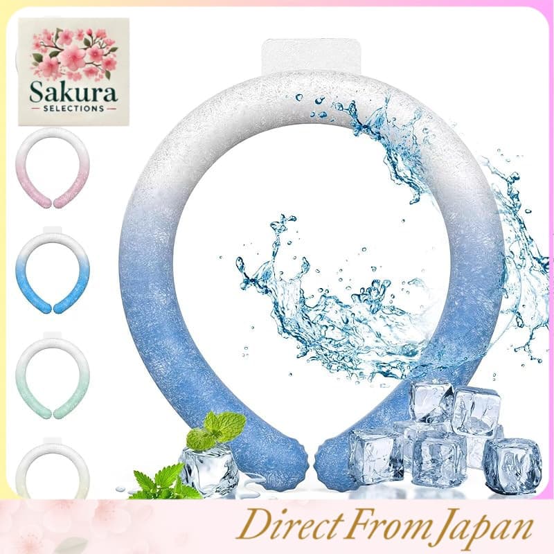 2024 Upgraded Neck Cooler – Reusable, Battery-Free Cooling Ice Ring with Long-Lasting Chill for Heat and Sunstroke Protection – Ideal for Outdoor Activities, Commuting, Sports, Festivals, and More