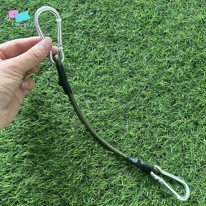 Abongbanghn 30/60/90/120cm Mosquetão Corda Elástica Acampamento Ao Ar Livre Alça De Bagagem Varal Estiramento Equipament