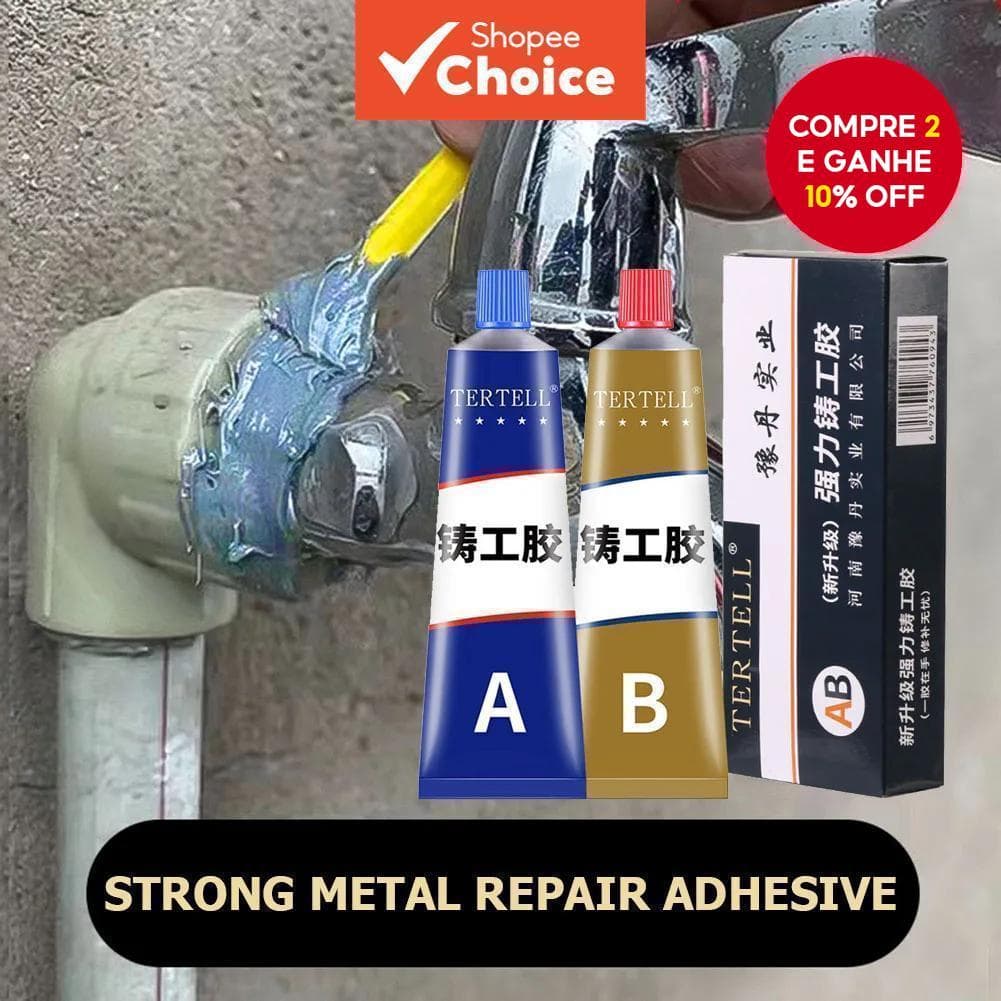 Pasta De Reparo Resistente Ao Calor AB Gel Adesivo De Soldagem A Frio Para De Fundição De Metal 1 Peça