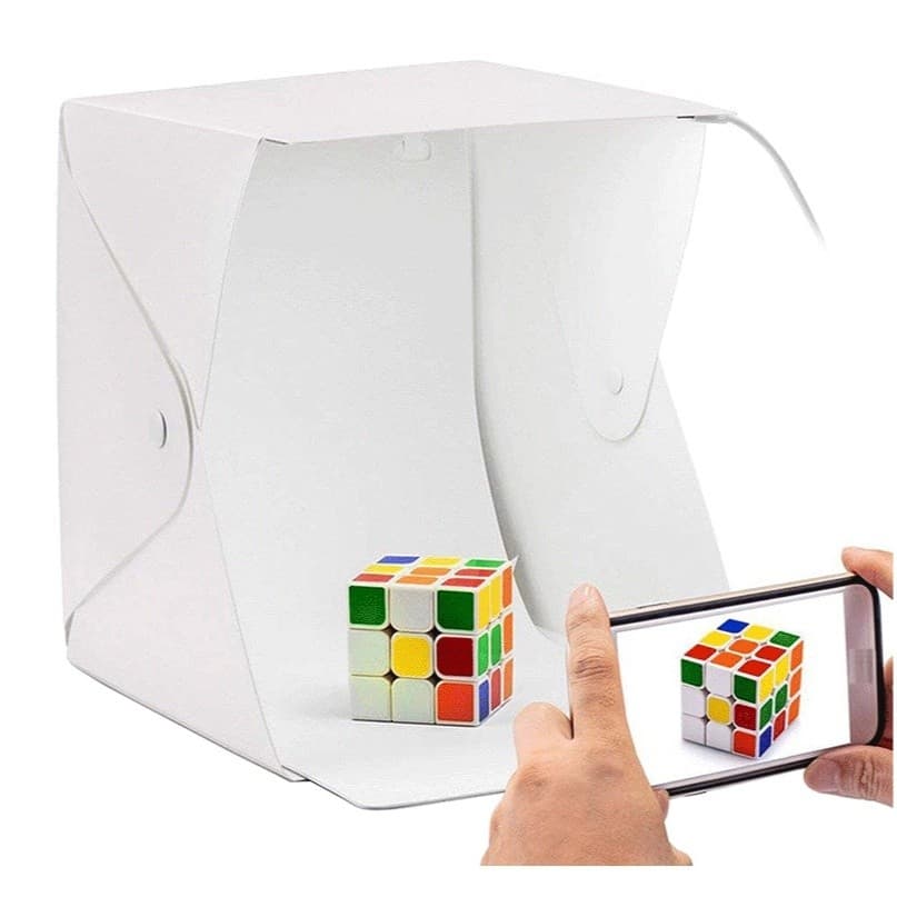 Mini Estudio Fotográfico Com Luz Led Photo Studio Usb Portatil Foto