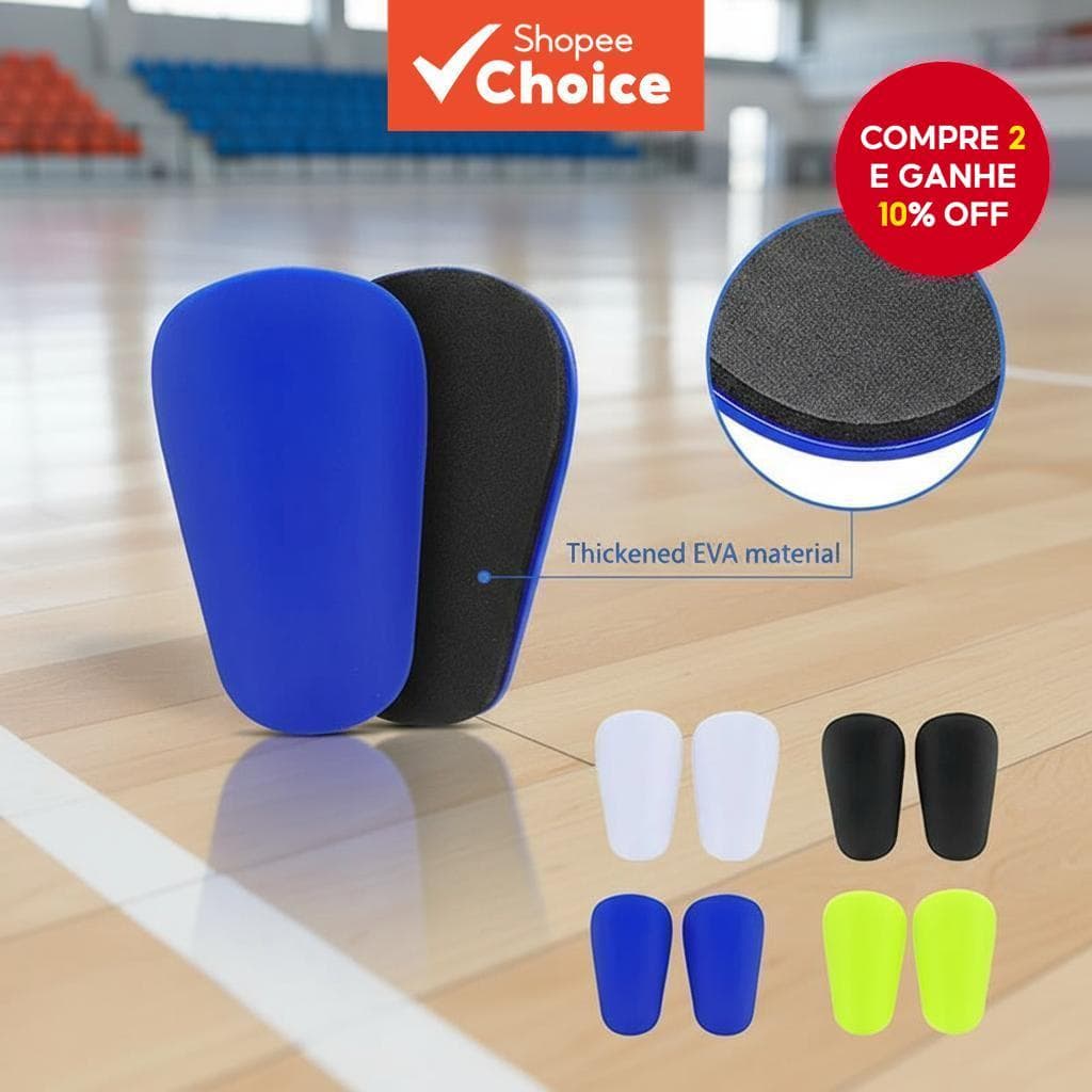  1 Par de Mini Caneleiras de Futebol, Protetores de Perna Absorvedores de Impacto Resistentes ao Desgaste para