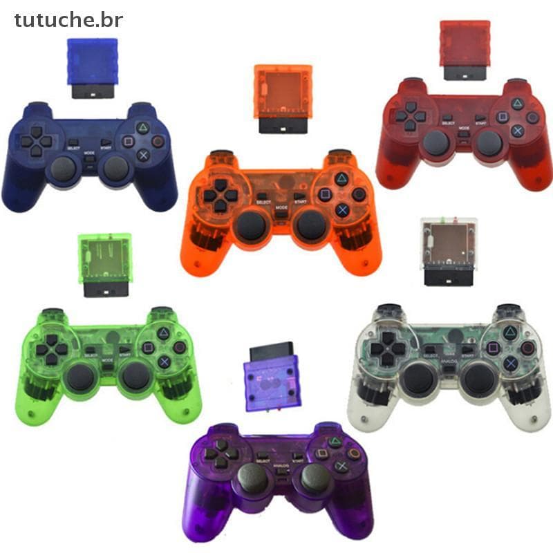 TU 1Set Controlador De Jogo Sem Fio Colorido 2.4GHz Gamepad Joypad Para BR