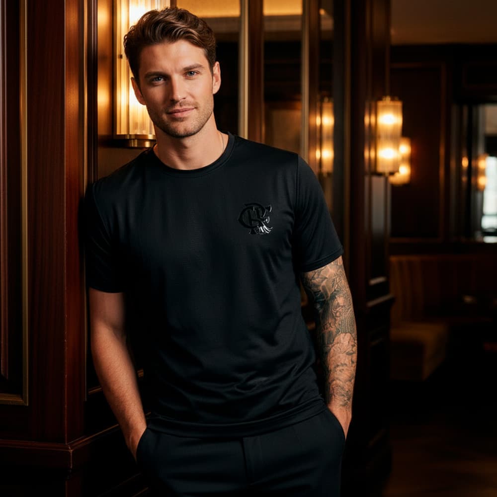 Camisa Flamengo All Black Masculina Oficial