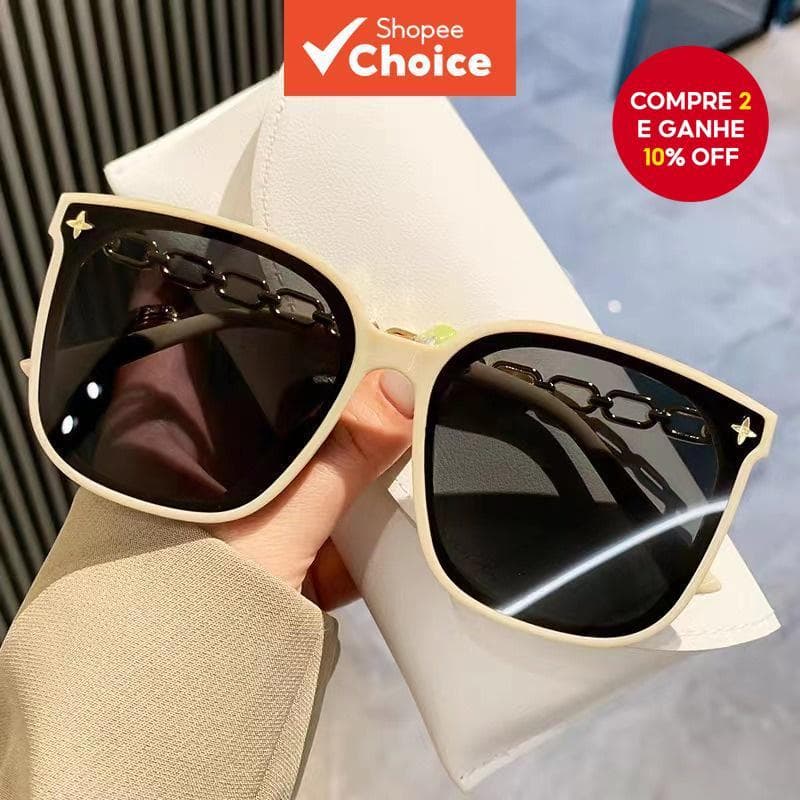 Óculos De Sol Unissex Coreanos Elegantes Com Armação De Condução Para Passeios Na Praia E Uso Diário