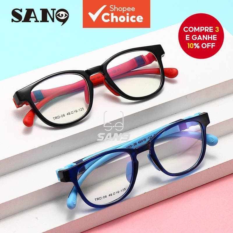 Óculos Infantis Com Bloqueio De Luz Azul – Armação De Silicone Macio , Anti-Radiação , Leve Para Escola E Jogos 1 Peça