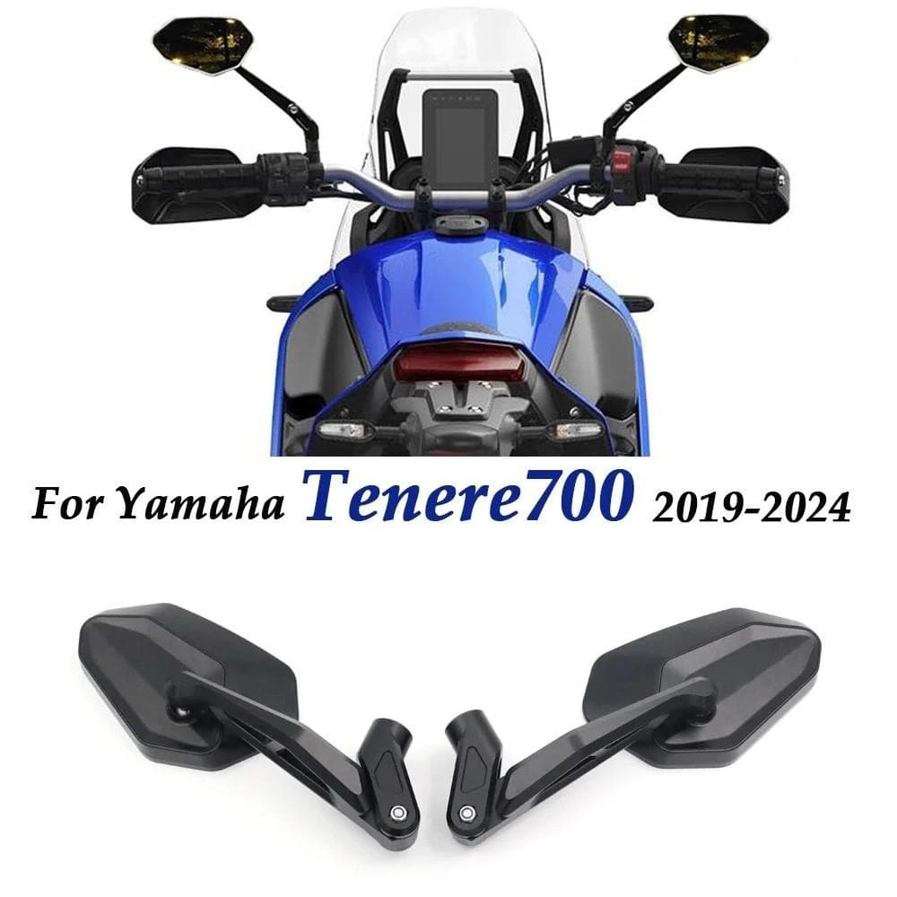 Para YAMAHA Tenere-700 2019-2023-2024 Espelho Dobrável CNC Alumínio Motocicleta Tenere700acessórios