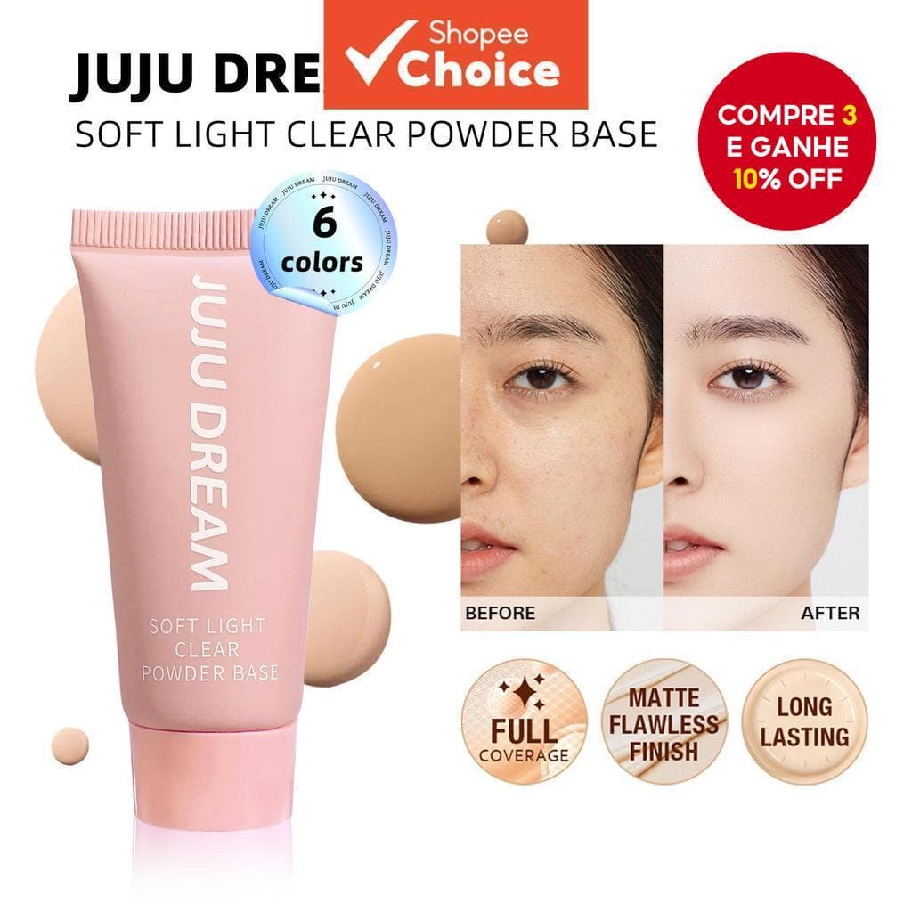 Base Corretiva : Fórmula De Contorno Natural Nutre A Pele , Cobre Olheiras E Manchas-Ilumina Acabamento Fosco À Prova D'