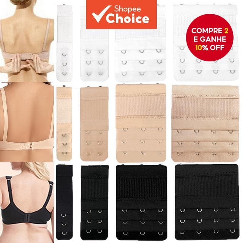 Extensores De Alça De Extensão De Sutiã Feminino , 3 Fileiras , 1/2/3/4 Fivelas , Extensor Elástico , Clipe De Gancho , 