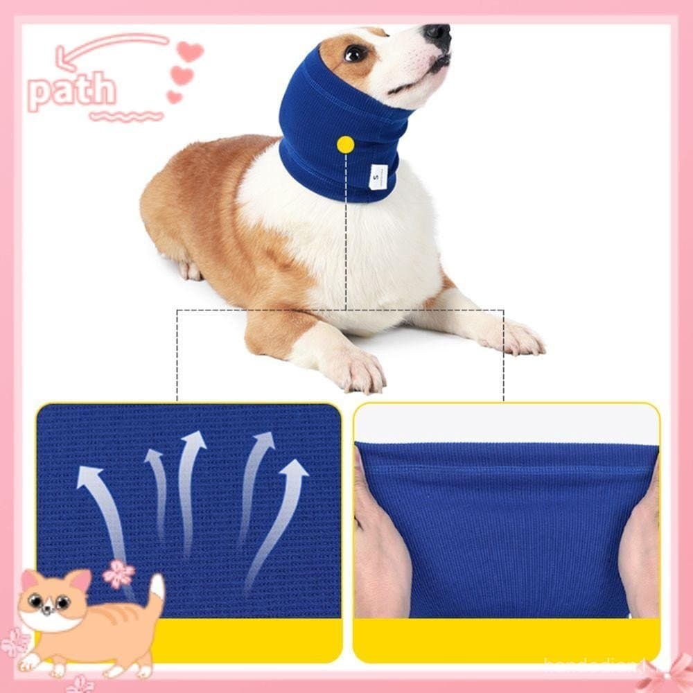 PATH Cão Calmante Earmuffs Pet Filhote De Cachorro Acessórios Pano De Inverno À Prova De Ruído Pescoço Mais Quente Capa