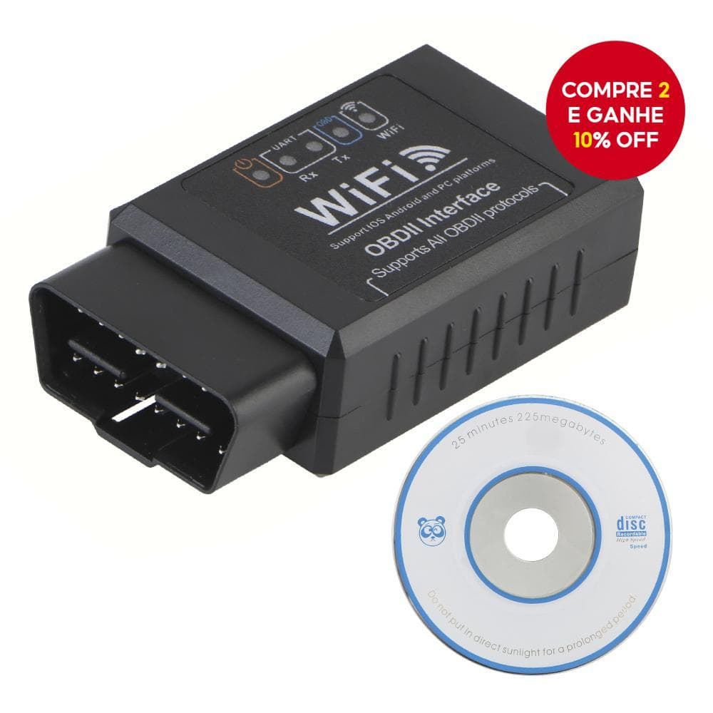 ELM 327 Wi-Fi OBD2 Ferramenta De Scanner De Carro Para Verificação De Diagnóstico De Luz Do Motor iOS Android