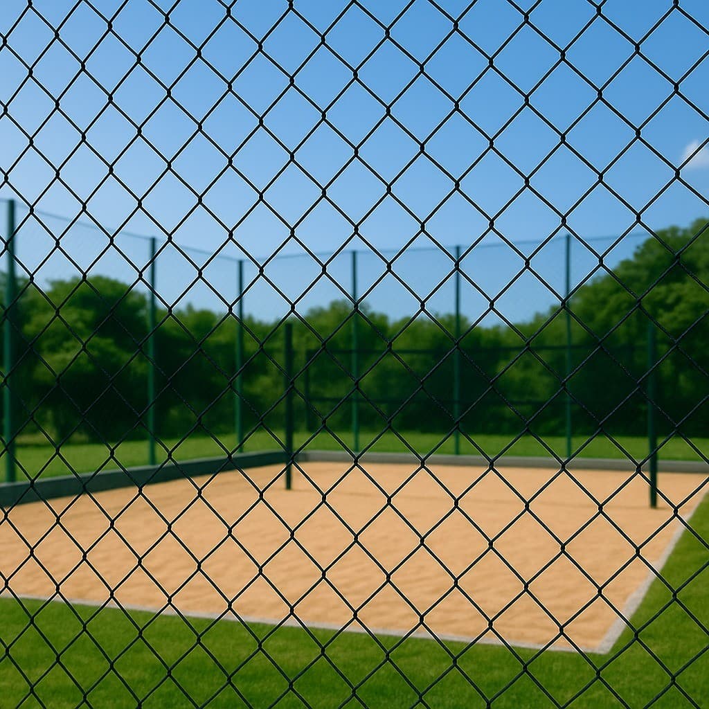 Rede Tela Preta Quadra De Beach Tennis - 10m X 3,0m C/ Corda
