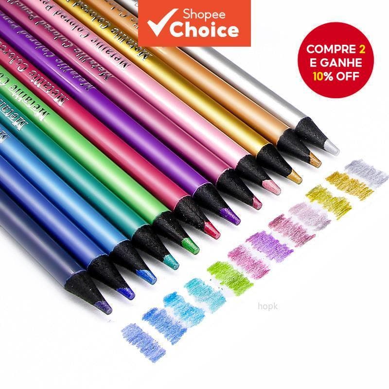 Conjunto De Lápis De Cor Brutfuner 12PCS-Desenho E Profissional De Metal Para Artistas , Materiais De Arte