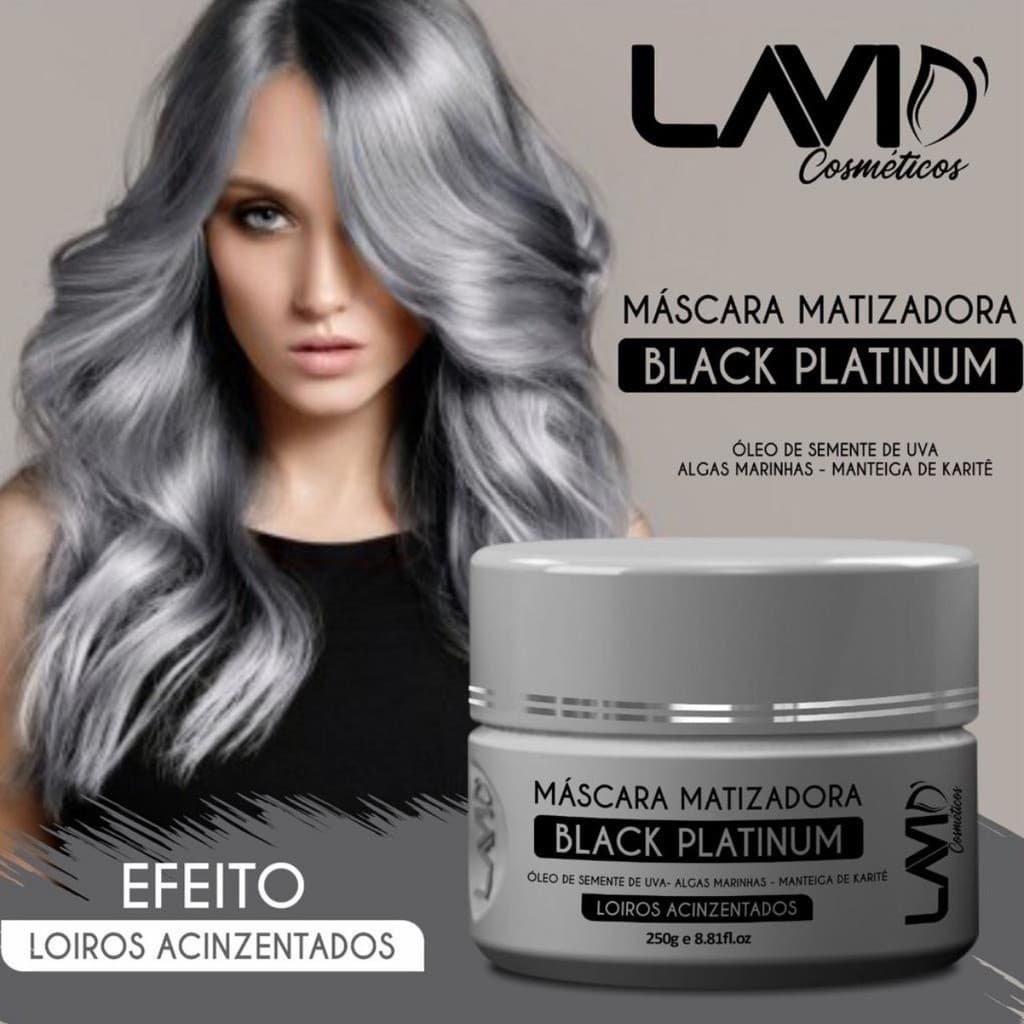 Máscara Matizadora Acinzentado Platinum Lavid 250g