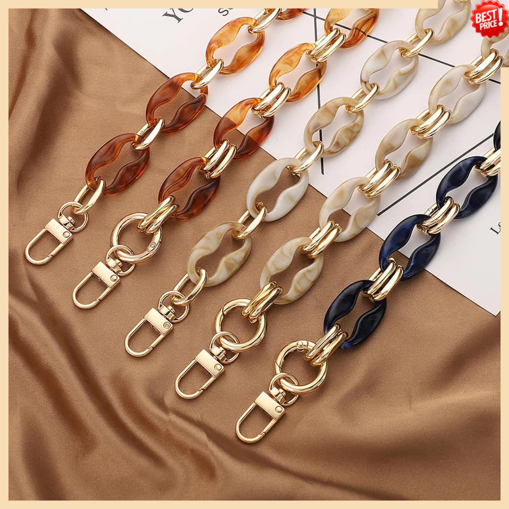 Alça De Corrente De Bolsa De Resina Oval De 40/60 Cm Correntes Acrílico Ombro DIY Alças Peças De Cinto Acessórios
