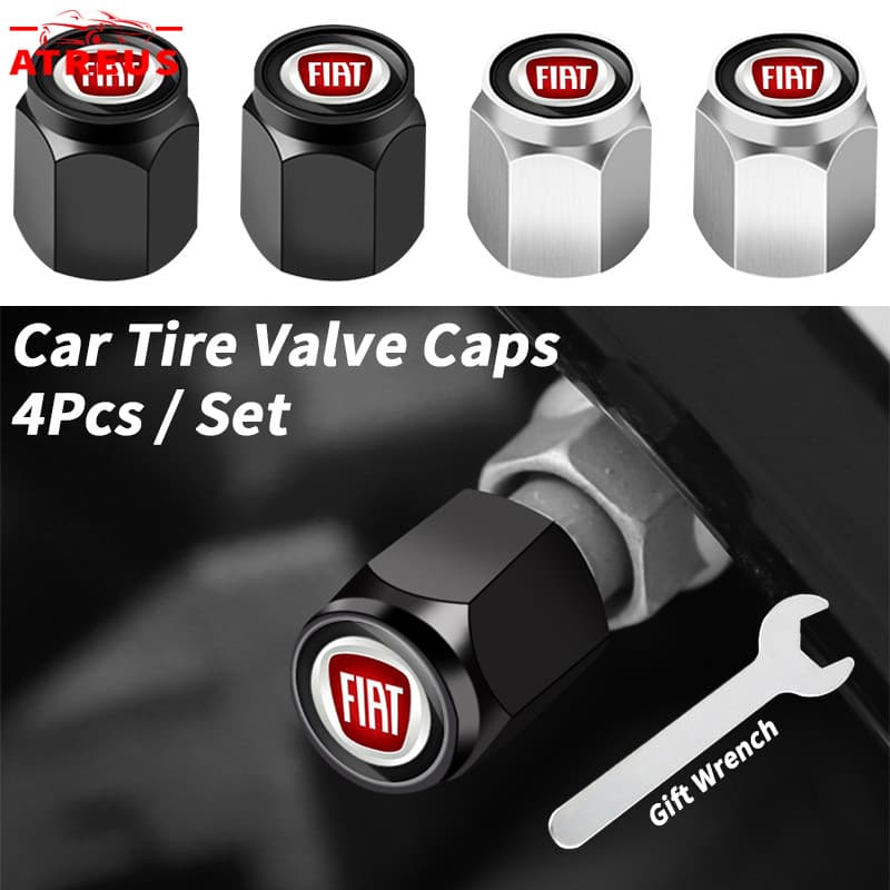 4Pcs Fiat Válvulas De Pneus De Liga Para Fiat Argo 500 Strada Mobi Bravo Toro Punto Uno Palio Fastback Pulse Cronos Idea