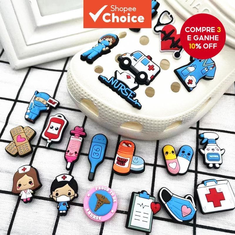 Fivelas De Sapato De Desenho Animado DIY Removíveis De PVC Para Uso Externo Infantil